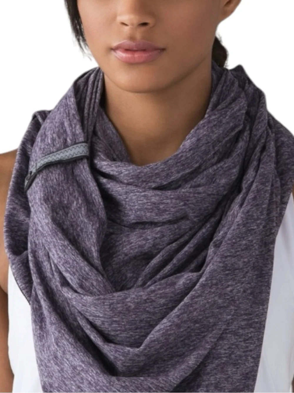 LULULEMON Vinyasa Scarf *Rulu in Heathered Artic Plum /Black — NEW WITH TAGS!!!